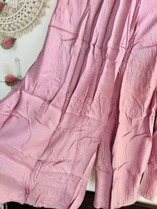 Mauve Handcrafted chickenkari suit pallazzo set
