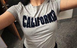 Grey "California" Graphic T-Shirt