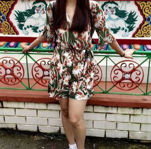 Floral Print Romper