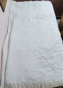 Heavy Off White Quilt With Cover