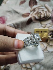 Stunning Diamond Look Ring Set