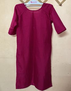 Solid Magenta Kurta