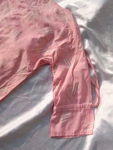 Light Pink Kurta with Embroidery