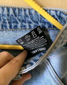 Off Duty Wide Leg Denim Jeans