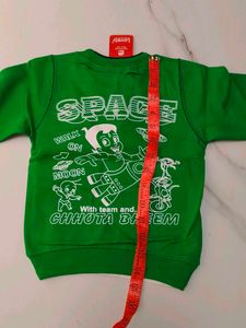 Green Space Print T-Shirt Pant