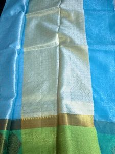 Sky Blue Silk Saree