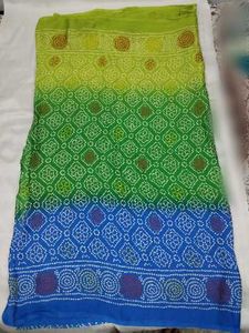 Vibrant Ombre Bandhani Saree