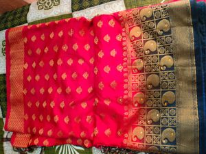 Beautiful Pink Silk Saree