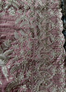 Embroidered Mauve Kurta set