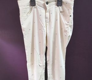Women's Wear - Formal Pant(Half White). Size L-30