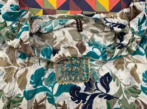 Floral Print Kurta Set with Dupatta