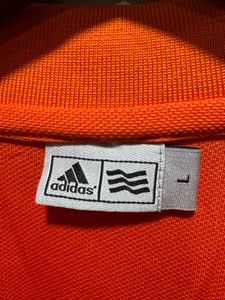 Adidas Essentials Climalite Orange Polo T-Shirt