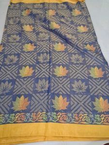 Beautiful Leaf Print Saree