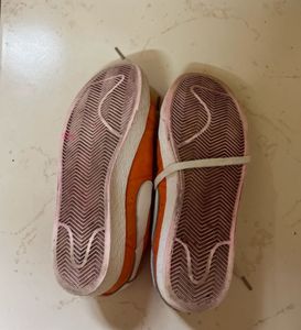Nike Orange Suede Sneakers