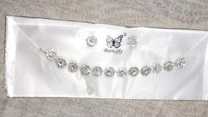 New Elegant Crystal Necklace &amp; Earring Set