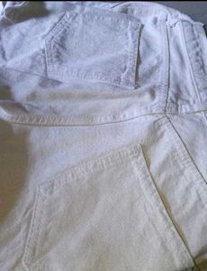 Cream Cargo Pants