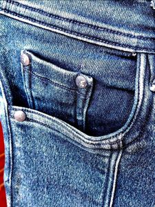 Ruffle Hem Flare Jeans