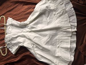 White Ruffled Mini Dress