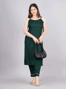 Black and Green Cami Top & Pants Se