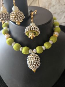 Handmade Silk Thread Necklace Set