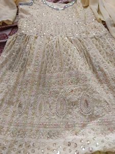 Elegant Cream Sharara Suit Set