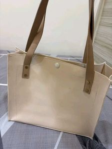 Stylish Cream Tote Bag