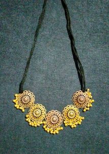 New oxidised golden choker