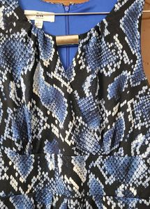 “Stylish Snake Print Party Dress”
