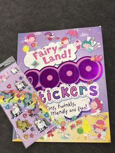 Fairyland Sticker And Art Book - Freebie Incl