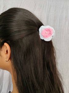 Handmade Crochet Rose Hair Clature