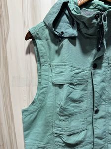 The North Face Teal Utility Hooded Vest
