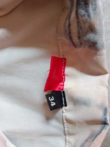 Abstract Print Button-Up Shirt
