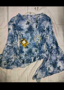 Witchy Violet assymetrical fairy top