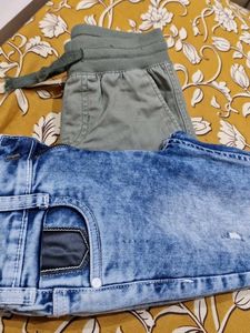 Set Of 2 Kids Bottomwear