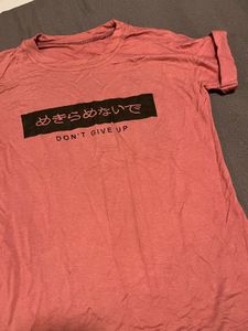Dusty Pink Graphic T-Shirt ( Baby tee)