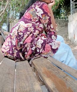Bohemian Floral Print Kurta