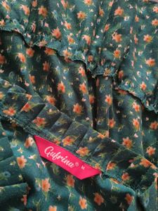 Chic Floral Sleeveless A-line Dress