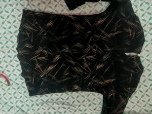 Bronze Golden Mesmerizing Patterned Top