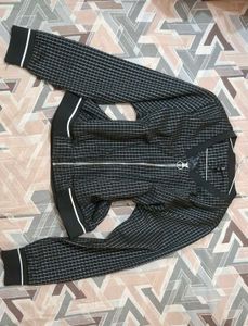 Checked Bomber Jacket
