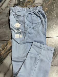 Light Blue Casual Pants