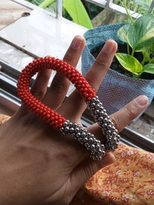 Oxidised Stylish Neck Lace Chain