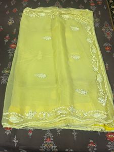 yellow saree