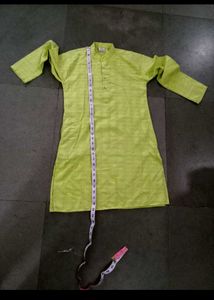 Boys Kurta Set - Green &amp; White