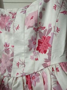 Chic Floral Print A-Line Dress