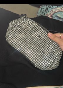 Sparkling Rhinestone Clutch Bag