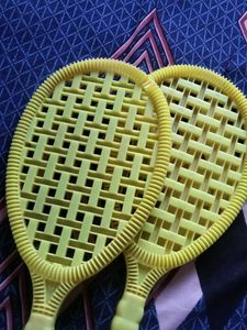 Yellow Plastic Racket Set