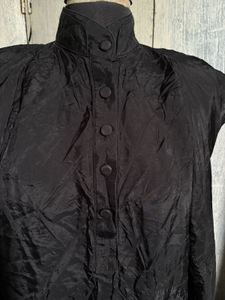 Elegant Black Kurta with High Neck