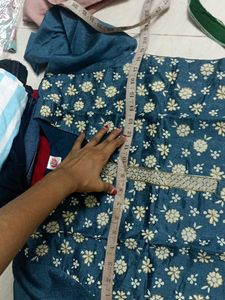Beautiful Blue Floral Kurta Set