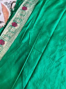 Premium Green Banarasi Silk Saree