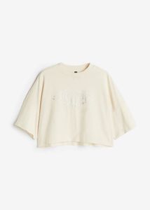 H&amp;M crop top beige